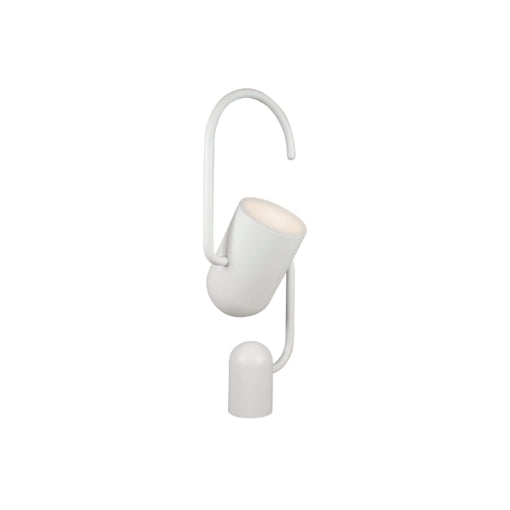 Hvid bærbar bordlampe Grip fra Light by Hammel
