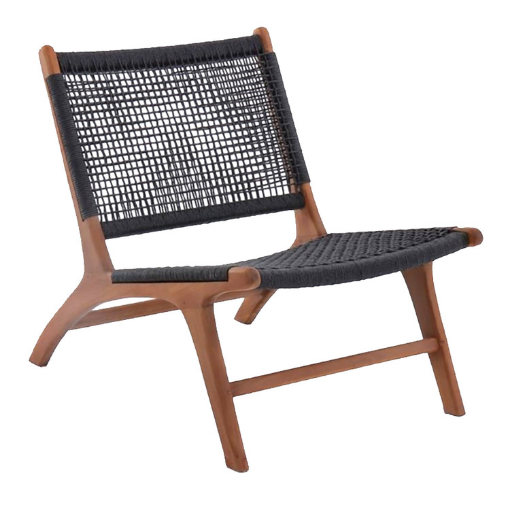 San Pedro loungestol fra Skovlund i sort teak