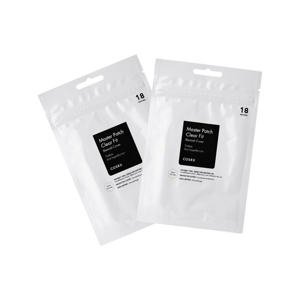 Cosrx Master Patch Clear Fit, pakke med 18 tynde bumseplastre