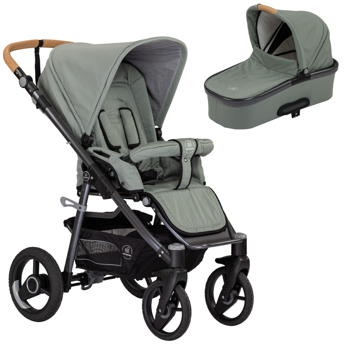 Naturkind Lux Evo kombivogn i farven Jade