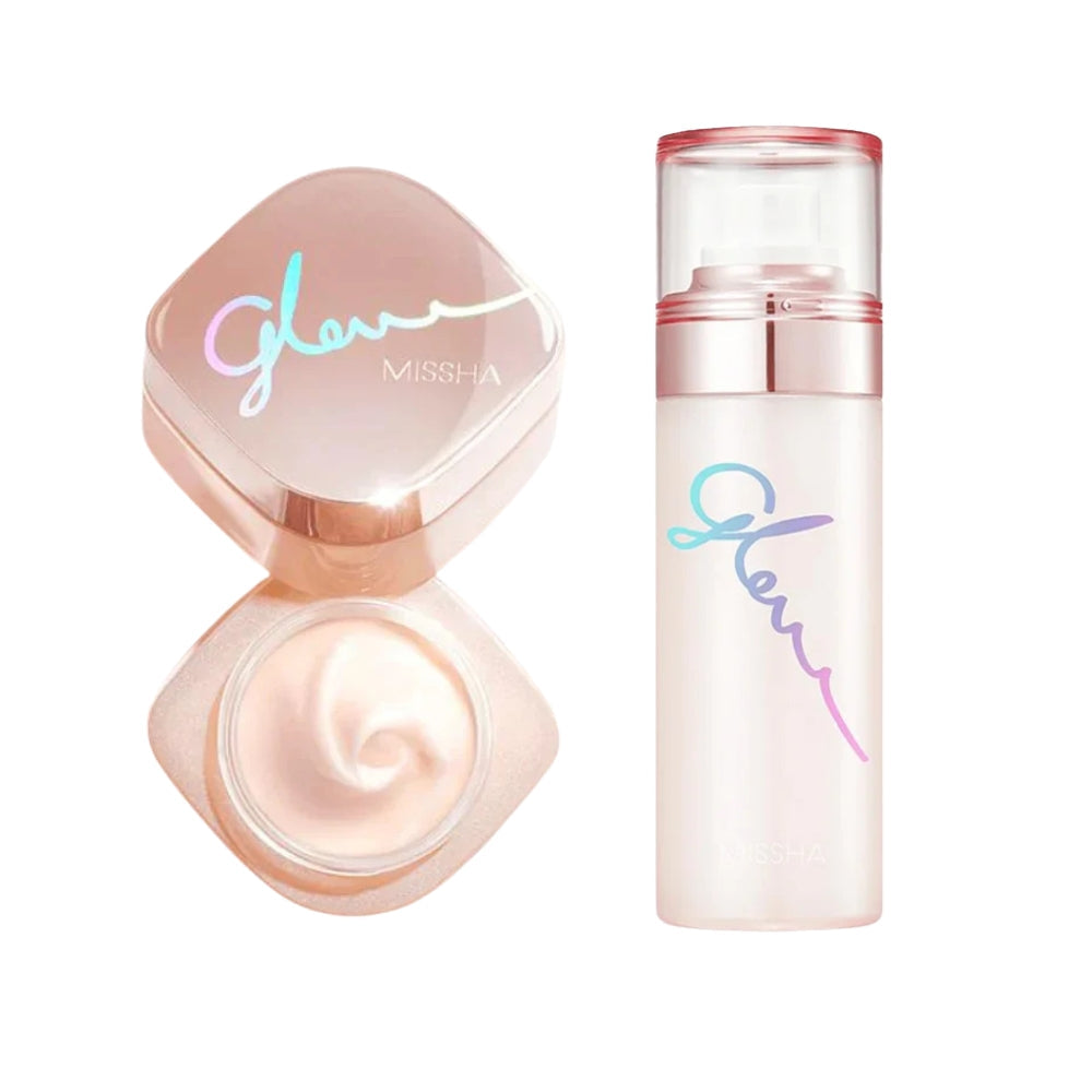 Missha Glow to go set med Glow Skin Balm ansigtscreme og ansigtsmist