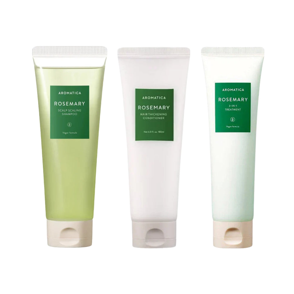 Aromatica Rosemary Hair Care Routine Set – hårplejesæt med tre produkter
