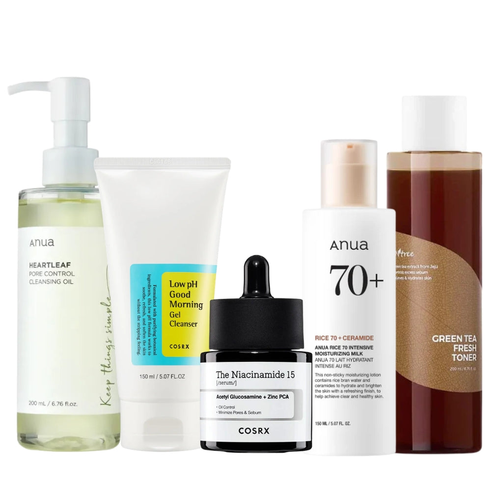 Nuaglow skincare rutine til kombineret hud