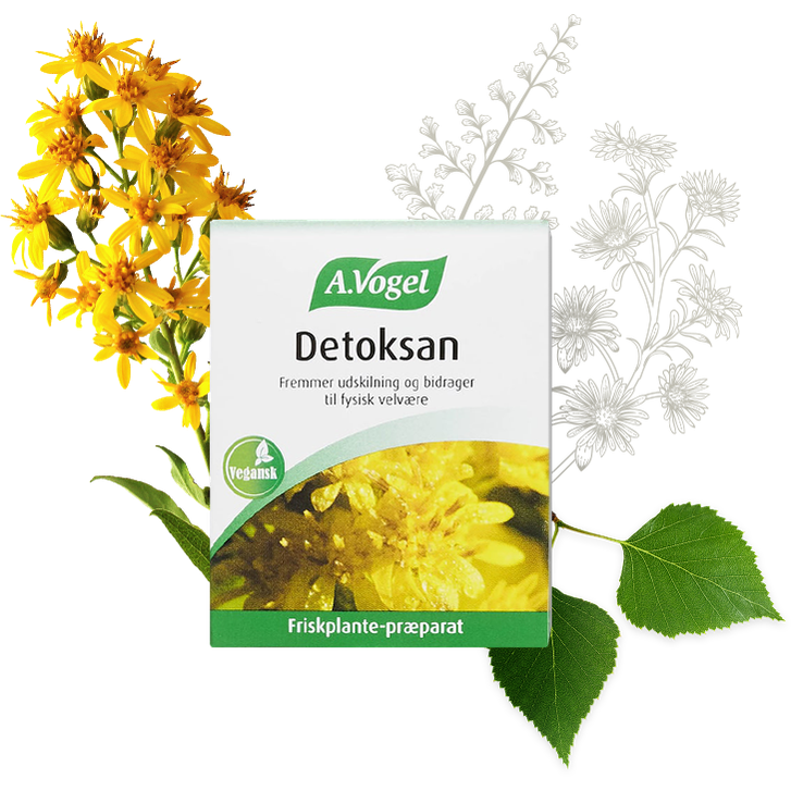 Pakke med A. Vogel Detoksan kosttilskud, 60 tabletter