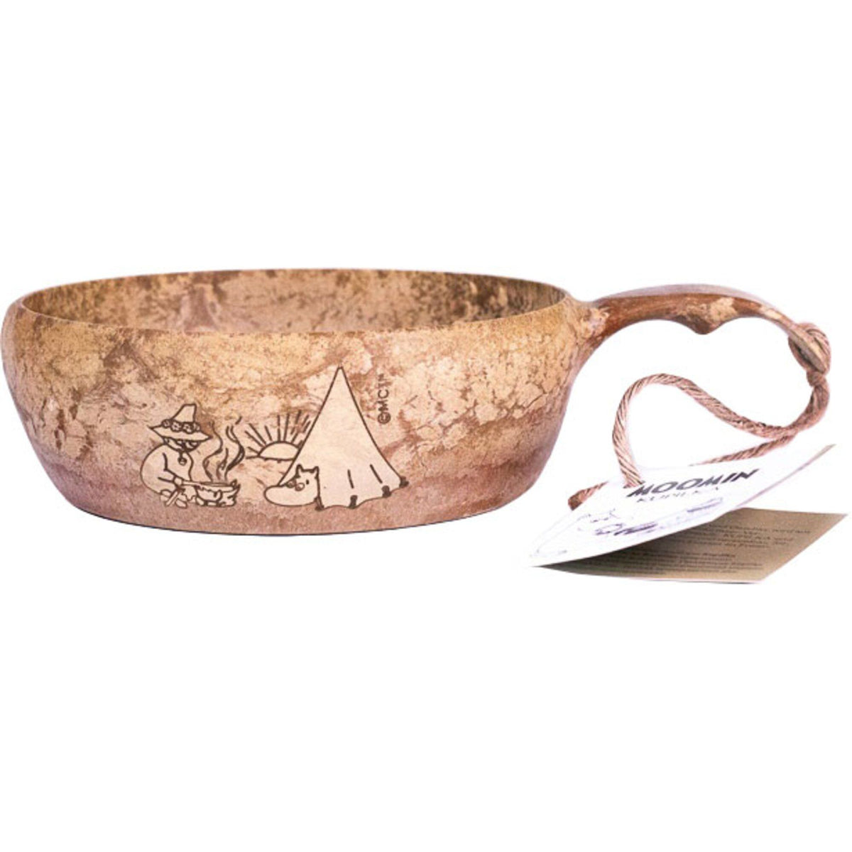 Brun Kupilka 55 mugge med Mumin Camping-motiv, 5,5 dl
