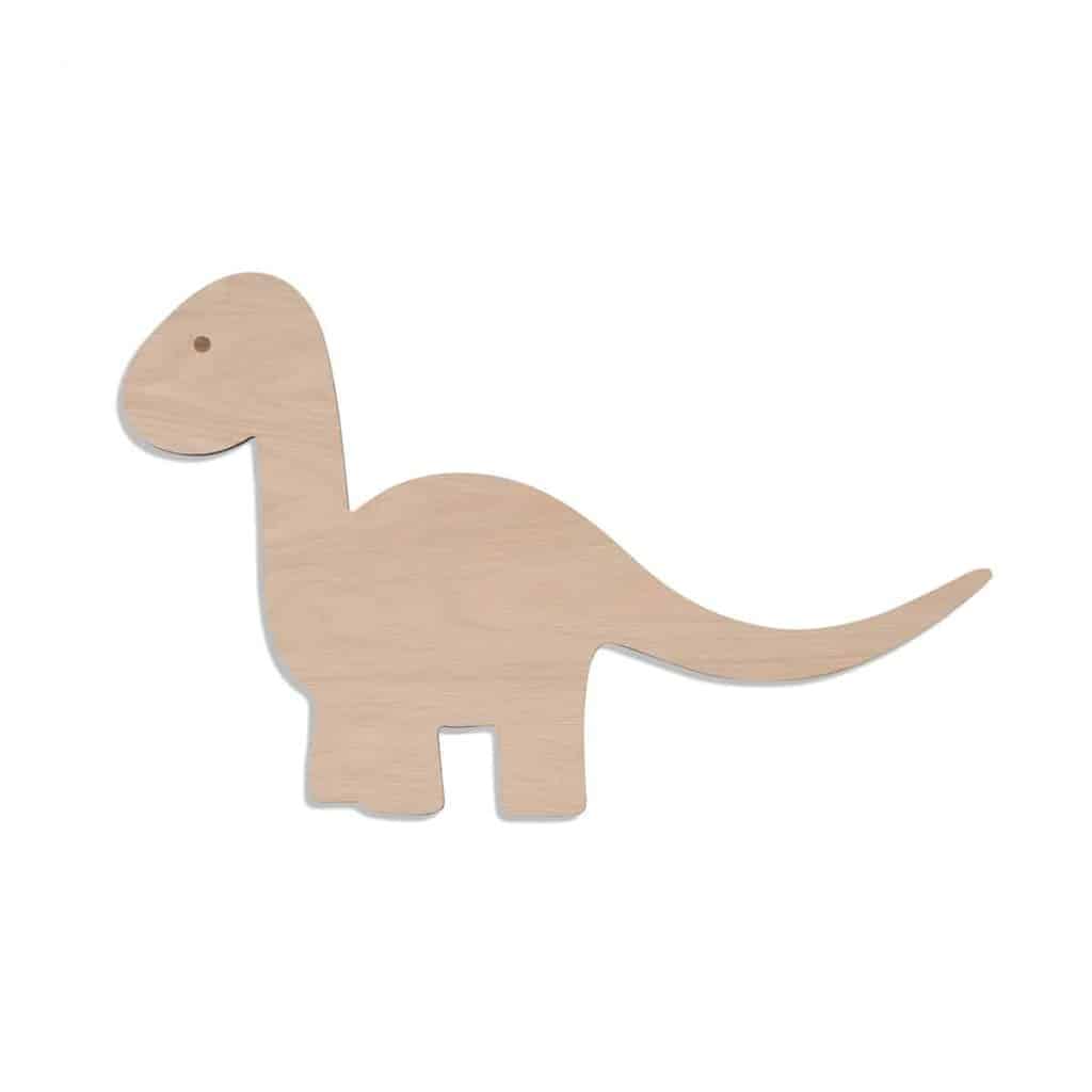 Maseliving Dino væglampe i egetræ til børneværelset