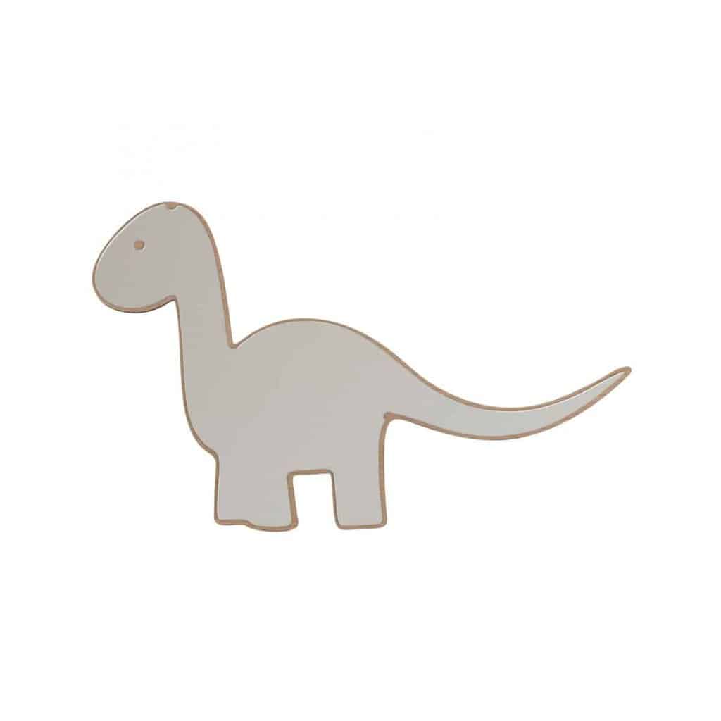 Maseliving Dino børnespejl i akryl i varianten egetræ