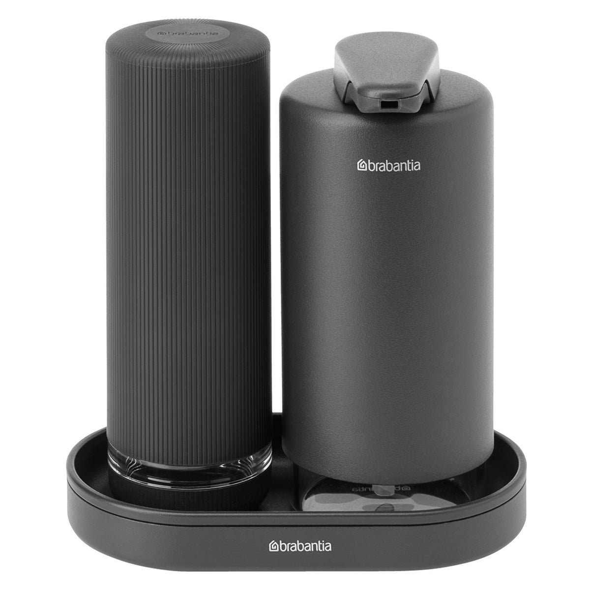 Brabantia SinkStyle sæbepumpe og opvaskemiddeldispenser i grå