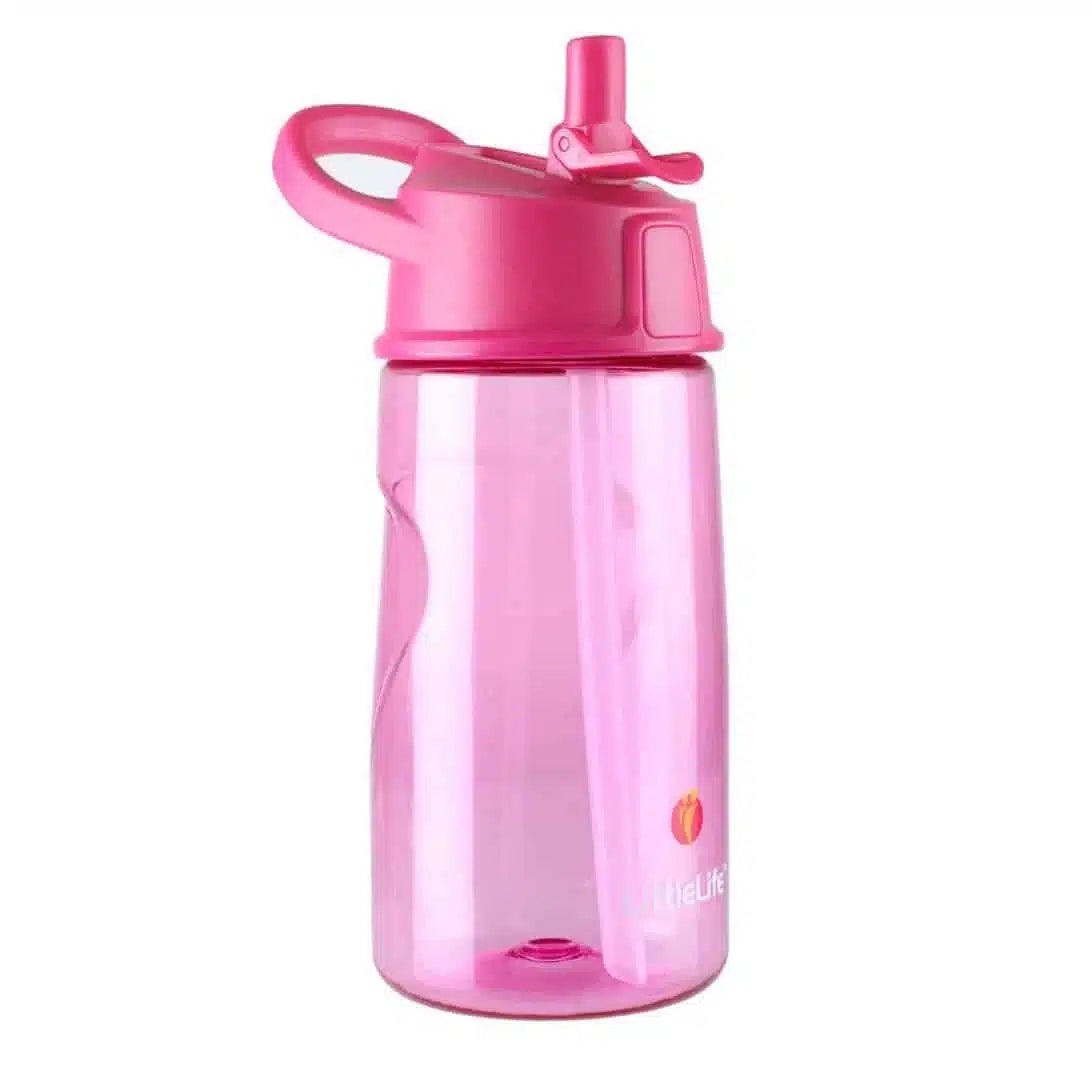 Pink LittleLife drikkedunk til børn med fliptop