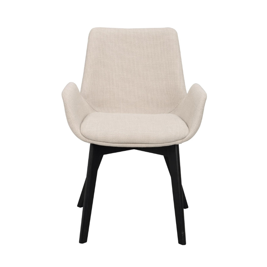 Drimsdale spisebordsstol fra Rowico Home i beige med sort