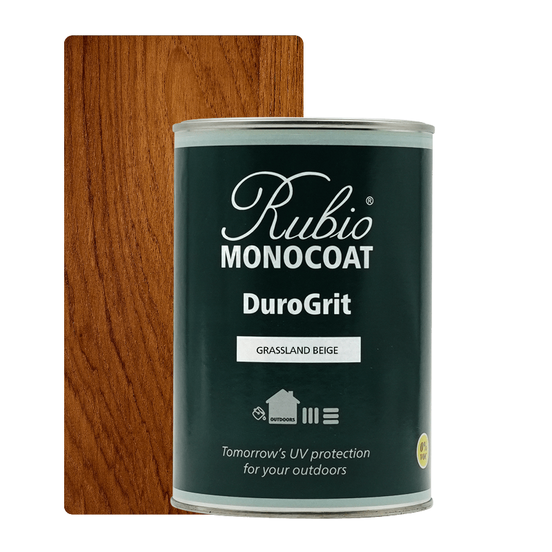 Rubio Monocoat DuroGrit udendørs træolie i Grassland Beige, 1 L