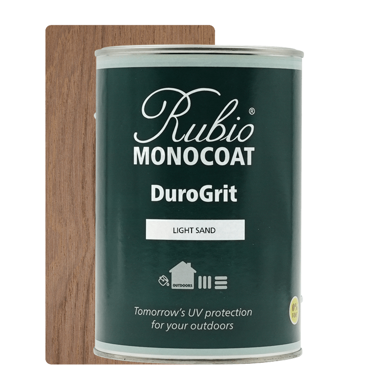 Rubio Monocoat DuroGrit udendørs træolie i farven Light Sand, 1 liter