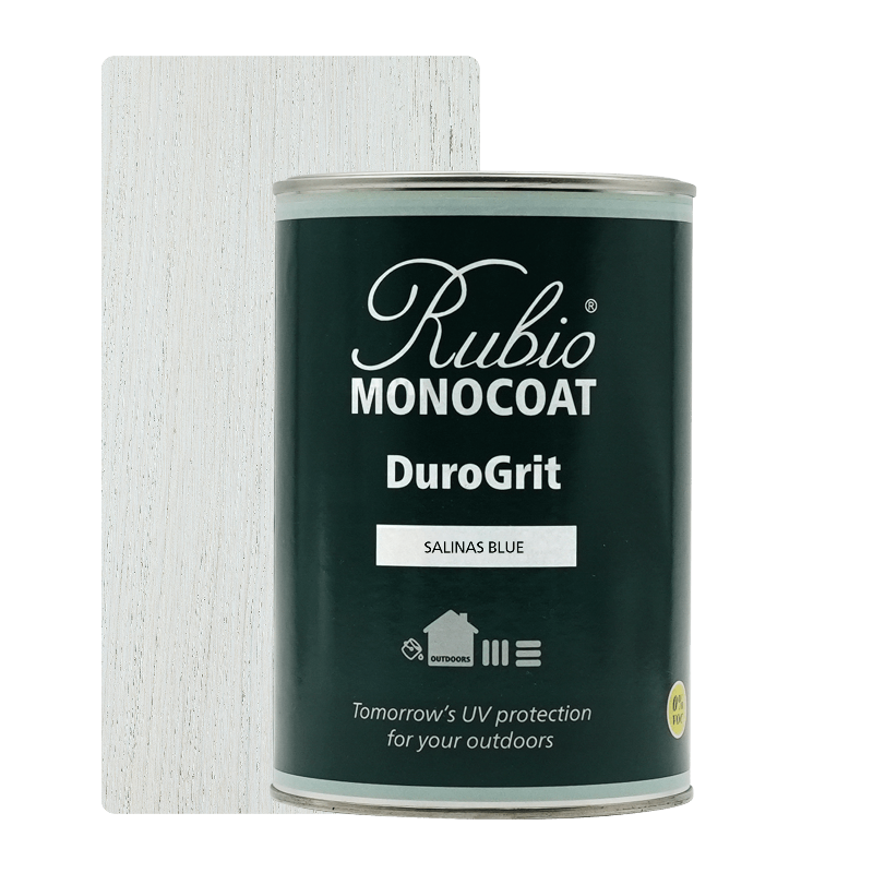 Rubio Monocoat DuroGrit udendørs træolie i farven Salinas Blue, 1 liter
