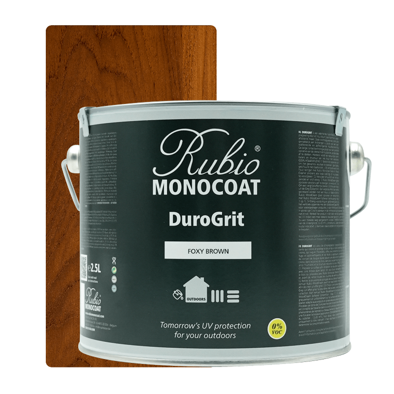 Rubio Monocoat DuroGrit udendørs træolie i Foxy Brown, 2,5 L
