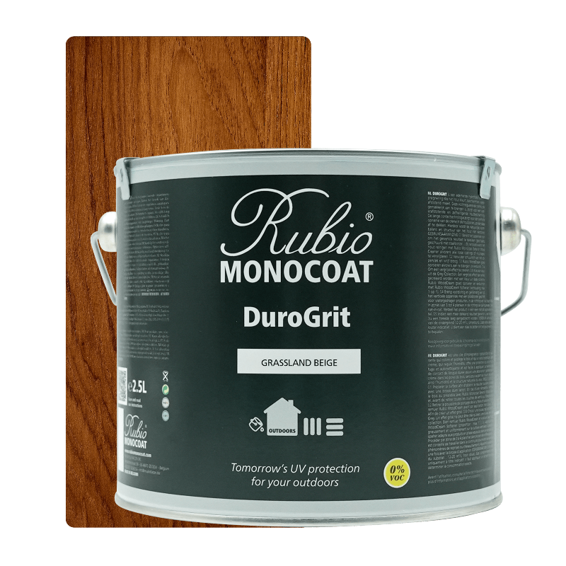 Rubio Monocoat DuroGrit udendørs træolie i Grassland Beige, 2,5 L