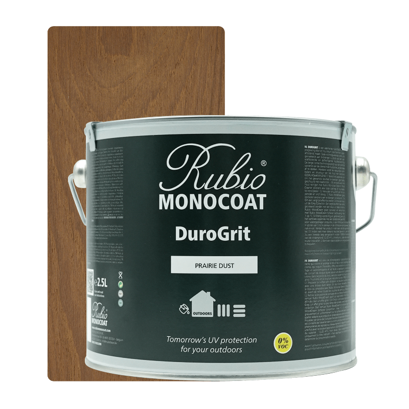 Rubio Monocoat DuroGrit udendørs træolie i farven Prairie Dust, 2,5 liter