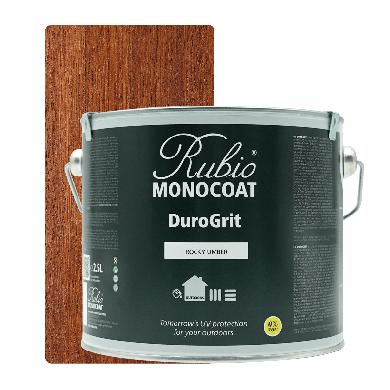 Rubio Monocoat DuroGrit udendørs træolie i Rocky Umber, 2,5 L