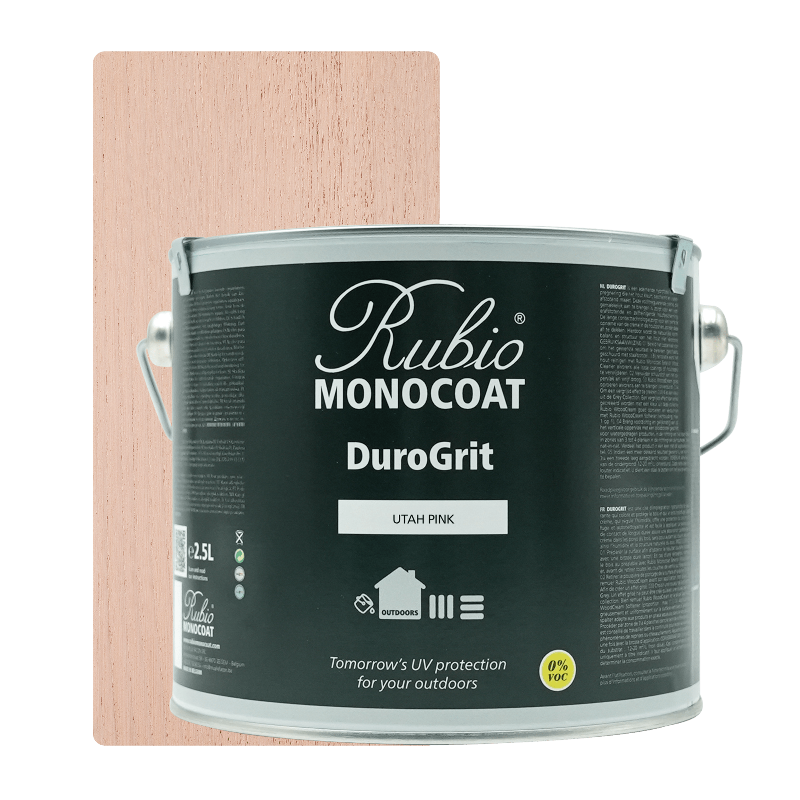 Rubio Monocoat DuroGrit udendørs træolie i farven Utah Pink, 2,5 liter