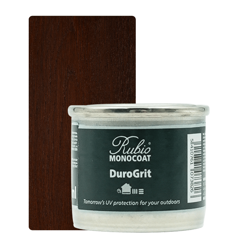 Rubio Monocoat DuroGrit udendørs træolie i farven Bison Brown, 30 ml