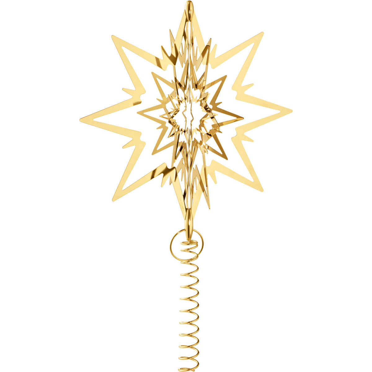 Georg Jensen Star juletræsstjerne i guld, stor model