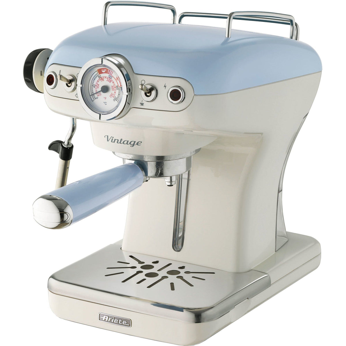Blå semiautomatisk espressomaskine fra Ariete