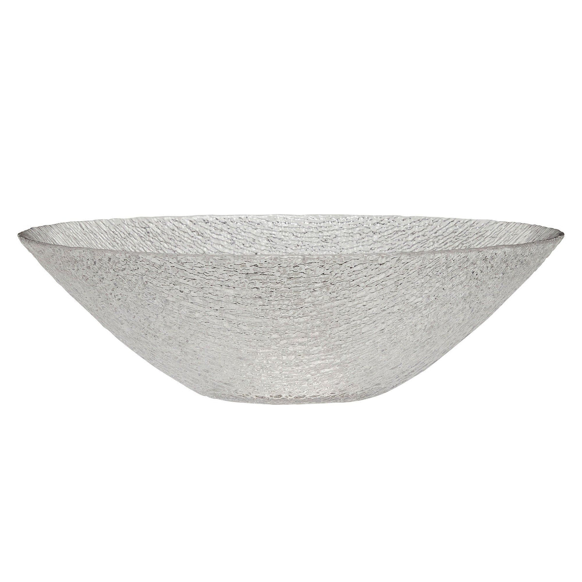 Fuyu skål large på 25 cm i struktureret glas fra Hübsch