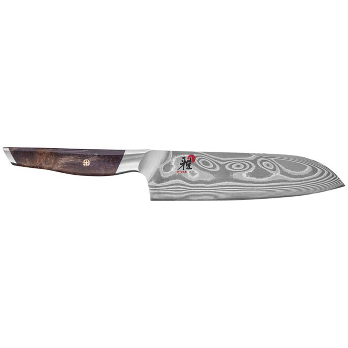 Miyabi Iki Santoku kokkekniv på 18 cm med blad i 49-lags damaskusstål