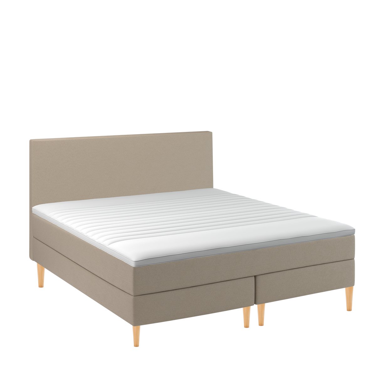Kontinentalseng fra BOBO Home i 180 x 200 cm med Fast (80-100 kg) og Fast