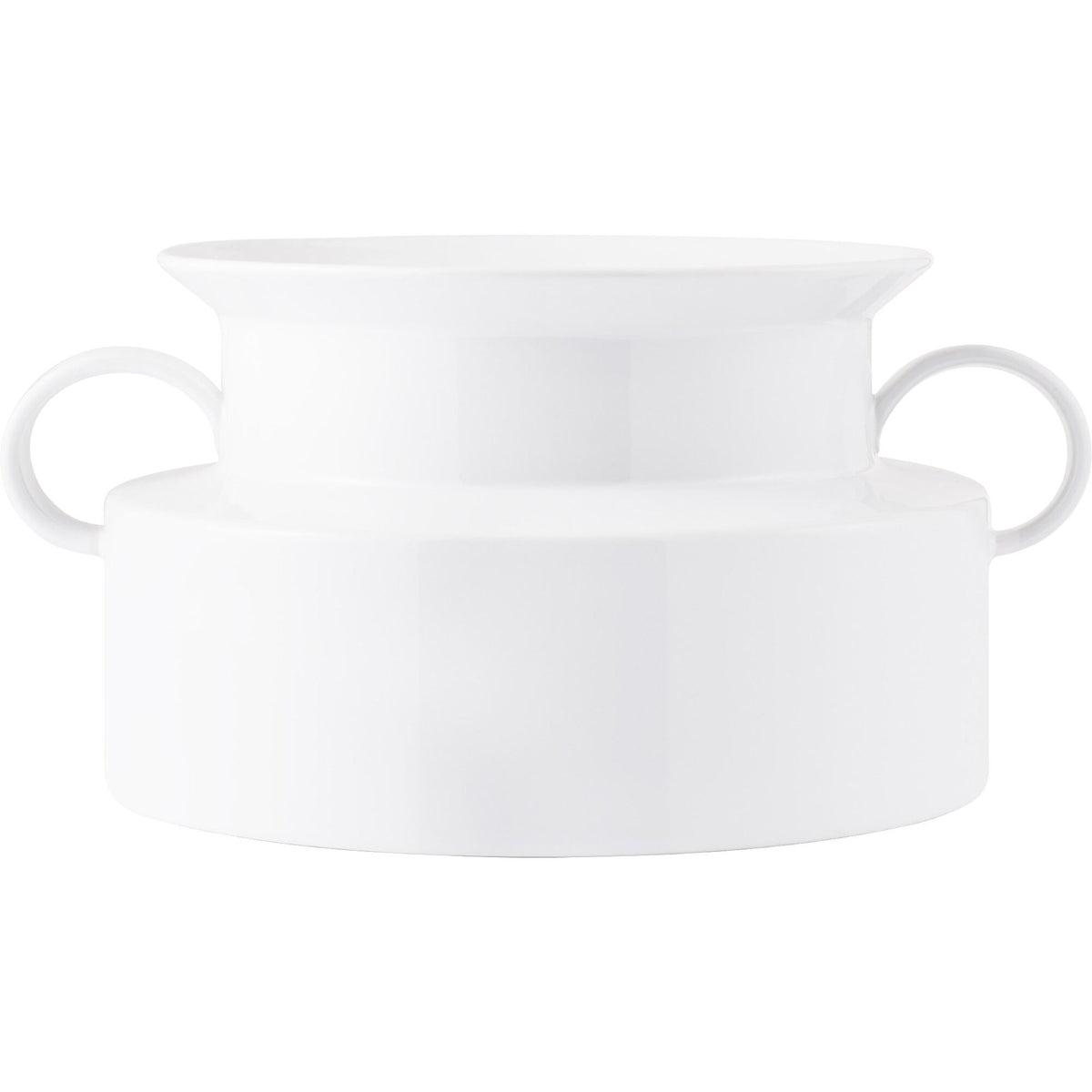 Tivoli Panto vase i hvid keramik med blank overflade