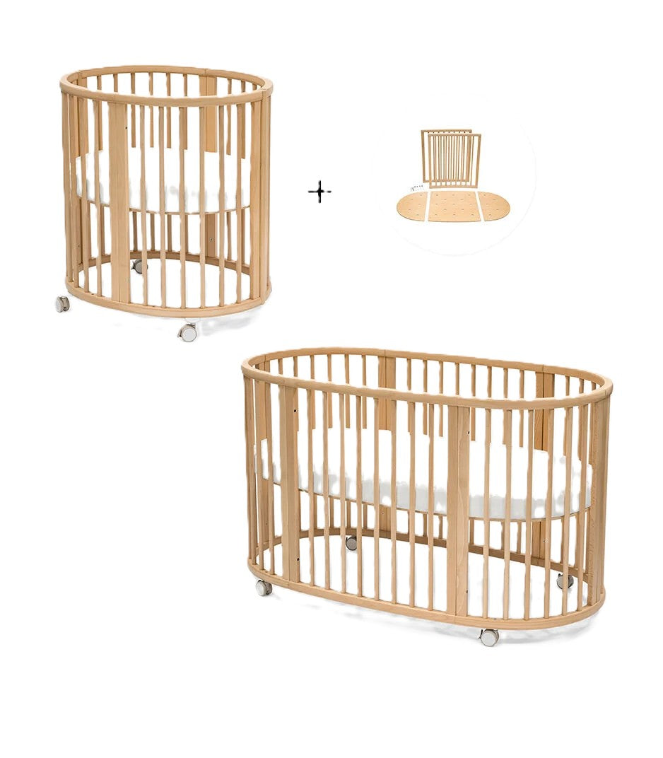 Stokke Sleepi komplet pakke i natural med Sleepi Mini babyseng