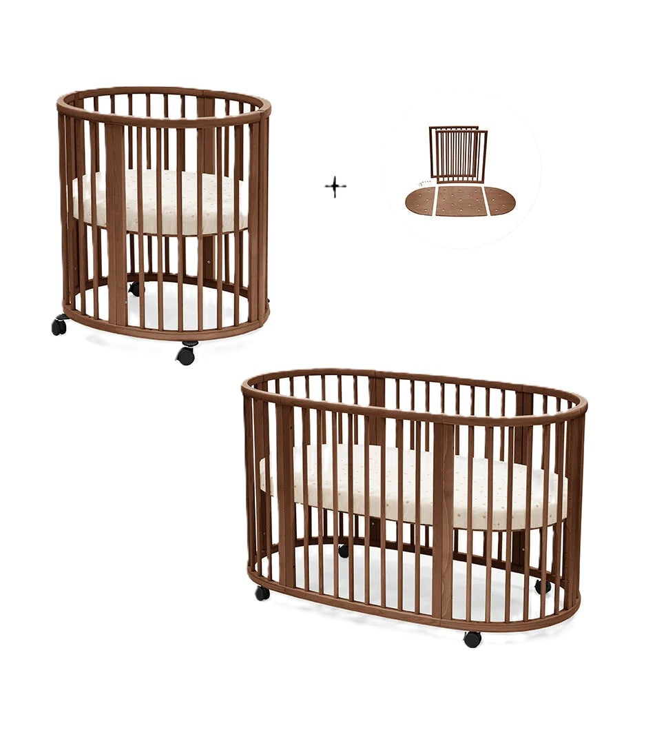 Stokke Sleepi komplet pakke i brun med Sleepi Mini