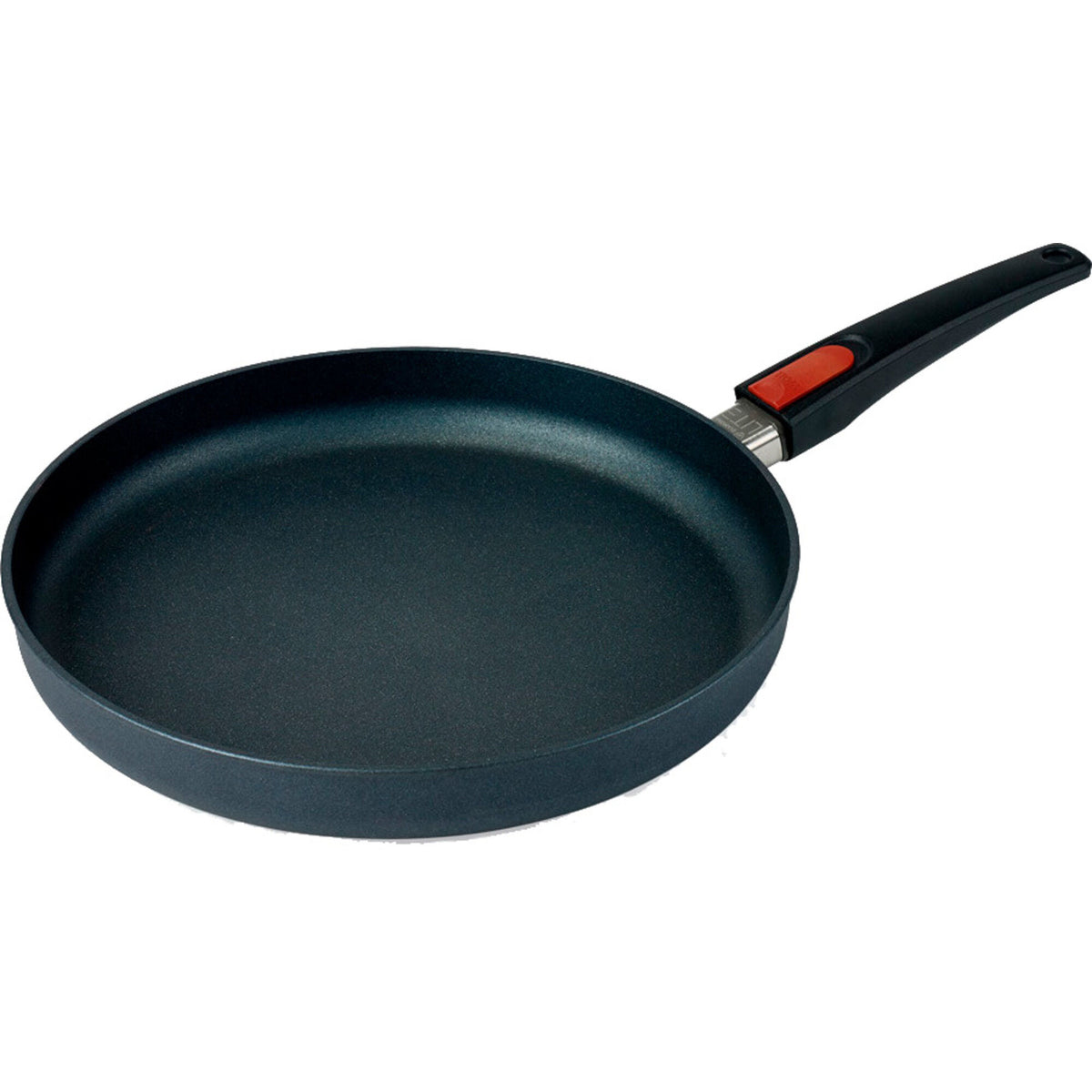 Woll stegepande i støbt aluminium med aftageligt håndtag, 32 cm