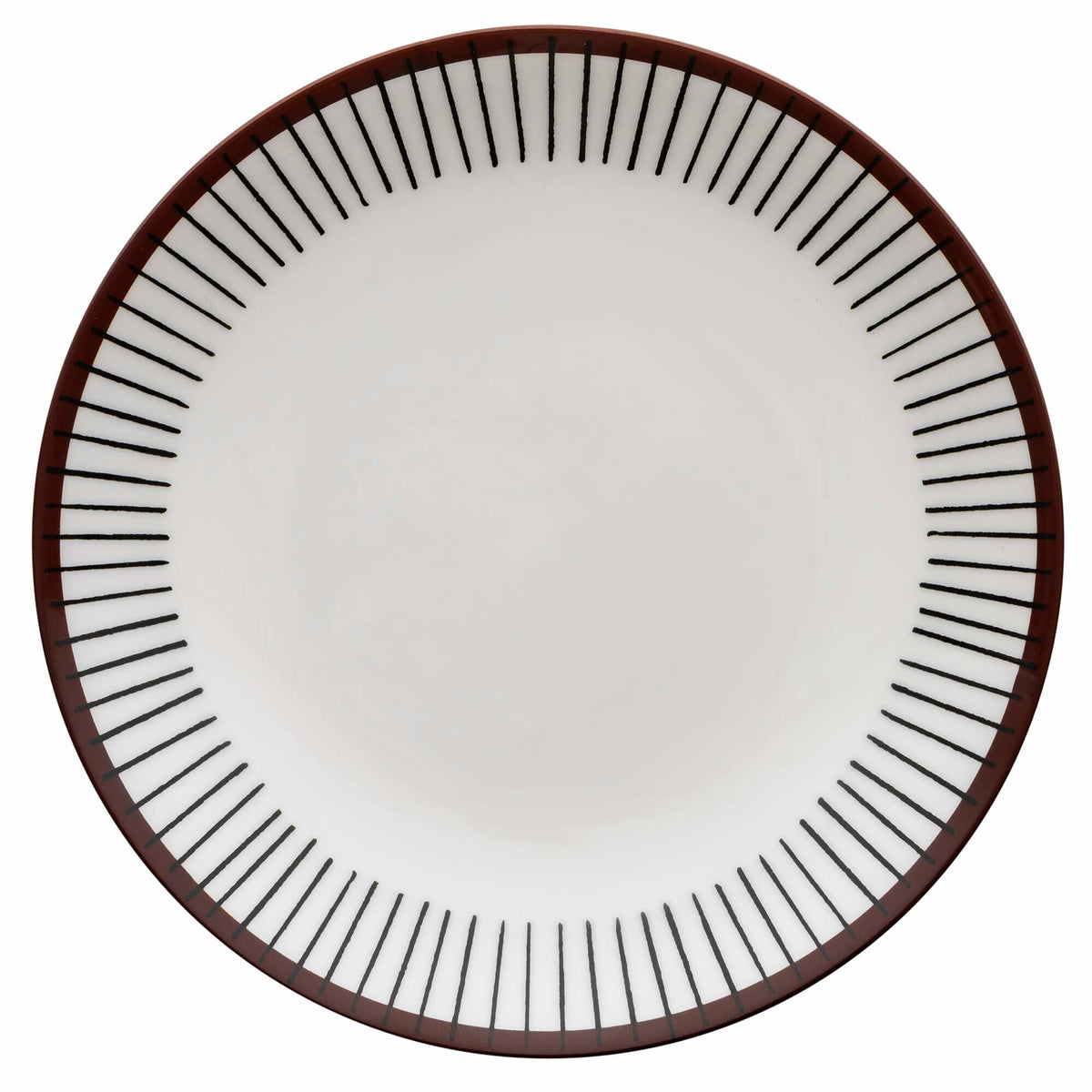 Gustavsberg Ribb tallerken på 22 cm i benporcelæn med gennemsigtig glasur