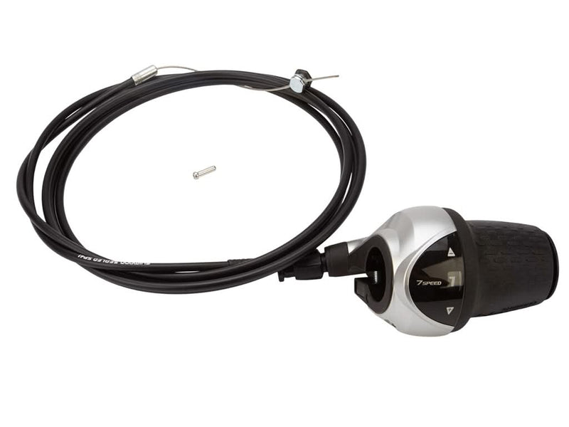 Se Shimano Nexus - Revo Greb 7 Gear - Sølv - inklusiv gearwire med yderkabel - For CJ-NX10 ❤ Kæmpe udvalg i Shimano ❤ Hurtig levering: 1 - 2 Hverdage samt billig fragt - Varenummer: CKP-455017038624 og barcode / Ean: &