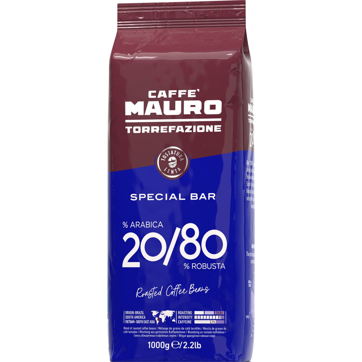 Caffé Mauro Special Bar, 1 kg hele kaffebønner