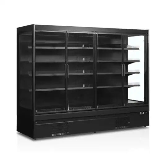 Sort Tefcold EXTRA2500CD multideck køler til supermarked