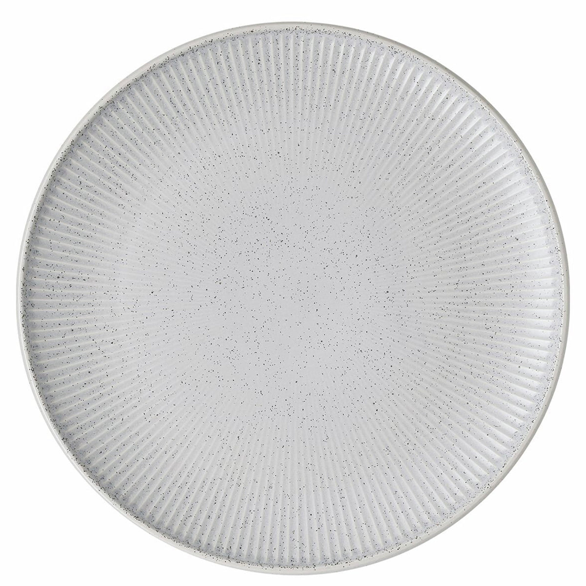 Lysegrå Rosenthal Thomas Clay Rock tallerken på 27 cm med riflet overflade