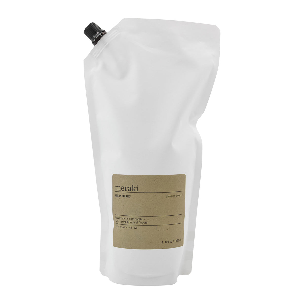 Meraki Blossom Breeze opvaskemiddel i refillpose på 1000 ml