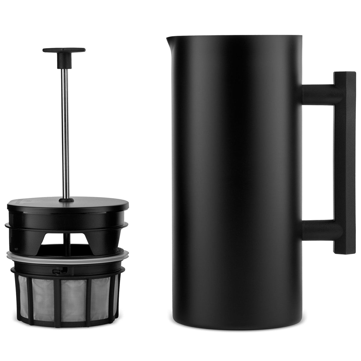 Espro P6 stempelkande i sort rustfrit stål på 95 cl