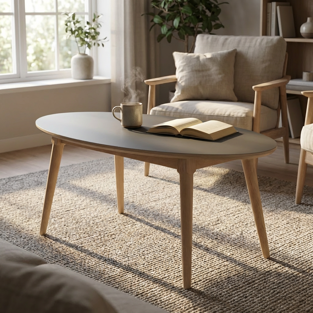Se CT 10 - Elipseformet sofabord i antrcitgrå linoleum og stel i eg ❤ Kæmpe udvalg i 3-nordic - Køb online på udsalg og tilbud lige nu ❤ Billig fragt og hurtig levering - Varenummer: 3-nordic-8946 og barcode / Ean: på lager - Udsalg på Dagligstue - Sofaborde - Nordisk designs - enkelt, tidløst og elegant Op til 63% rabat - Mere end 2.739 populære mærker på tilbud
