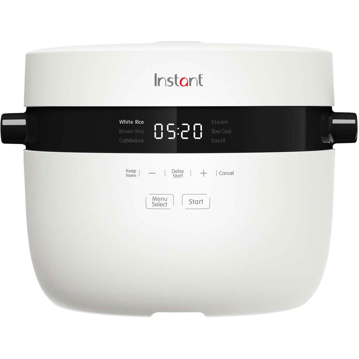 Instant ris- og dampkoger med 2,8 liters kapacitet
