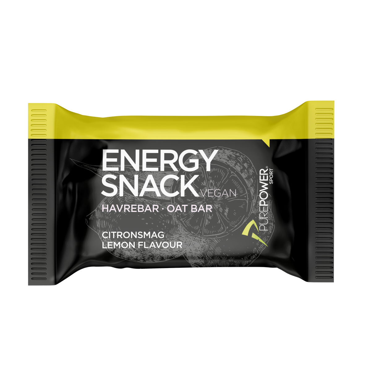 PurePower Energy Snack Lemon, 50 g blød snackbar med citronsmag