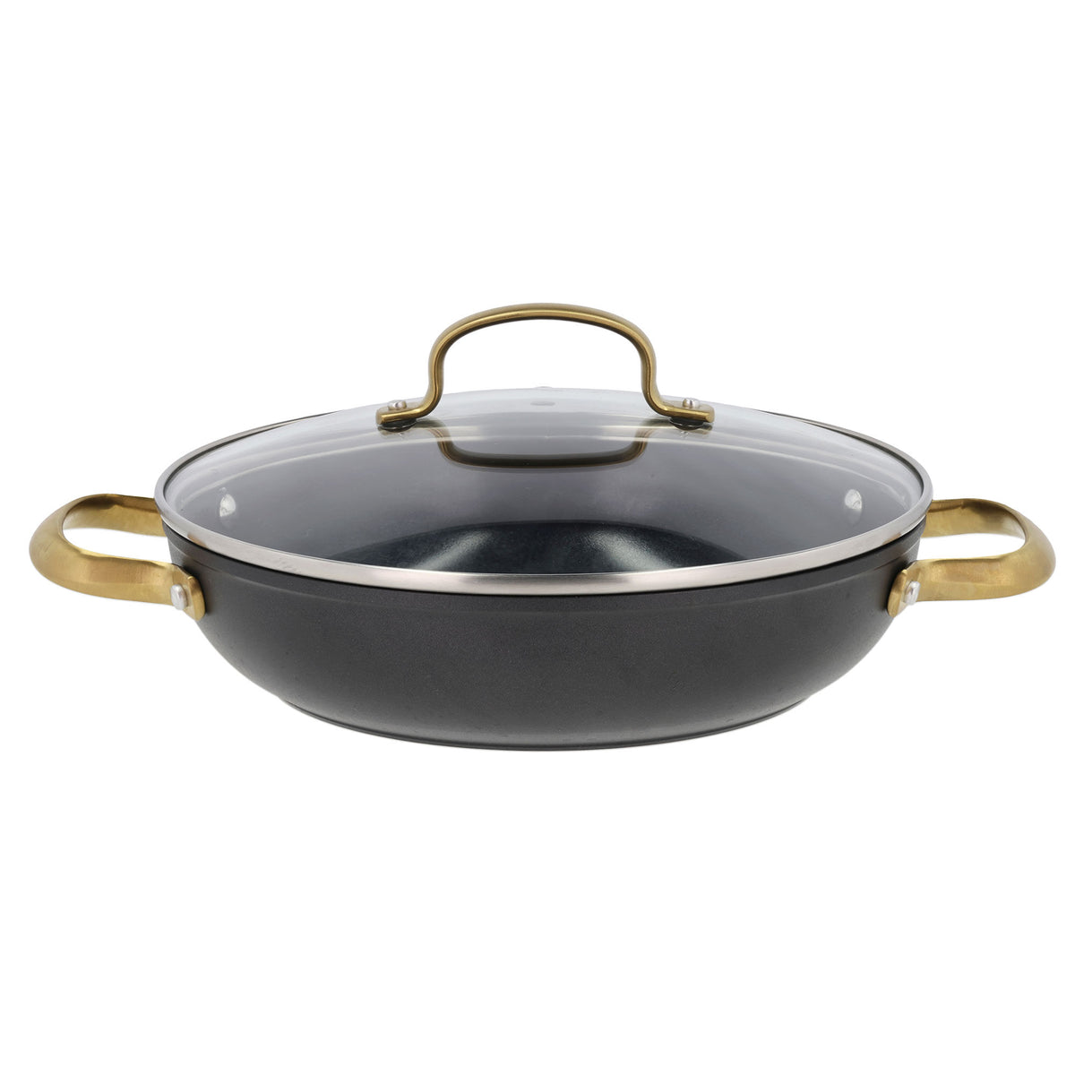 Sort Holm Brasserie sautégryde i aluminium med rumindhold på 2,6 liter