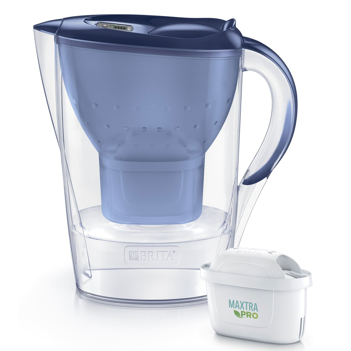 Blå Brita Marella vandfilterkande med MAXTRA PRO filter