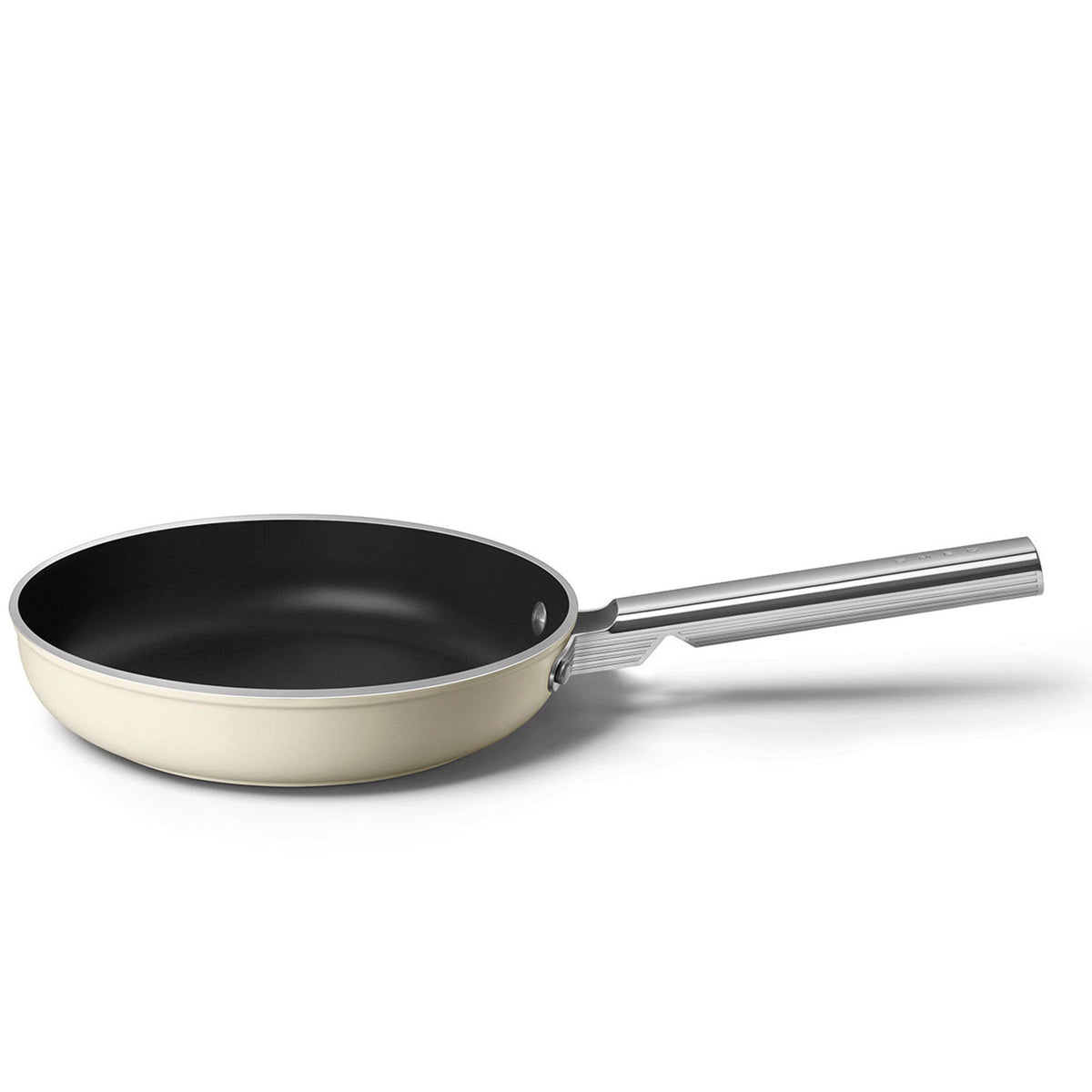 Smeg stegepande med en diameter på 24 cm i cremefarve