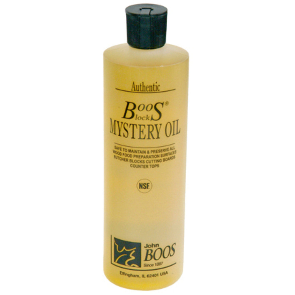 Boosblocks Mystery Oil skærebrætsolie i flaske på 475 ml
