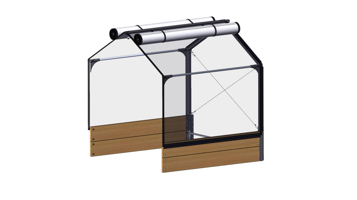 Forlængerbed i sibirisk lærk til GrowCamp, 30 x 120 x 120 cm