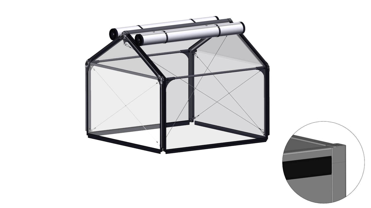 Overbygning AIR til PVC BASIC fra GrowCamp, 120 x 120 cm