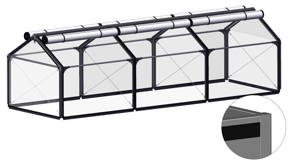 Overbygning AIR til PVC fra GrowCamp, 120 x 360 cm