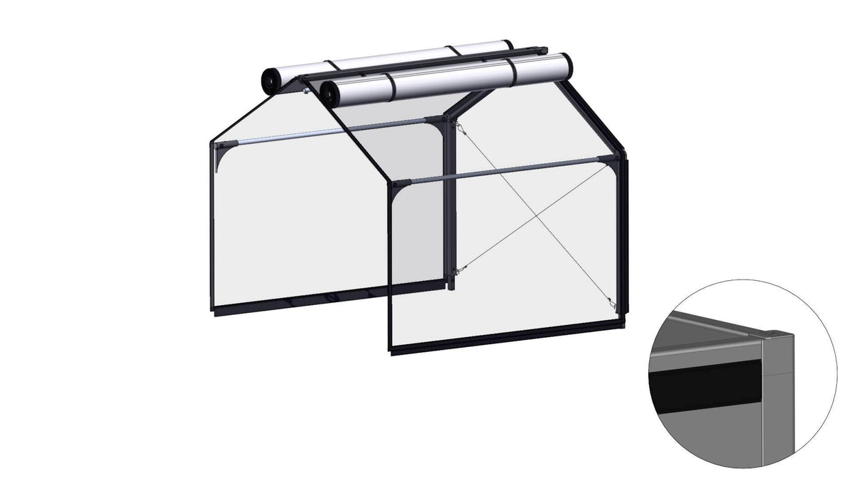 Overbygning til PVC EXTENSION fra GrowCamp, 120 x 120 cm